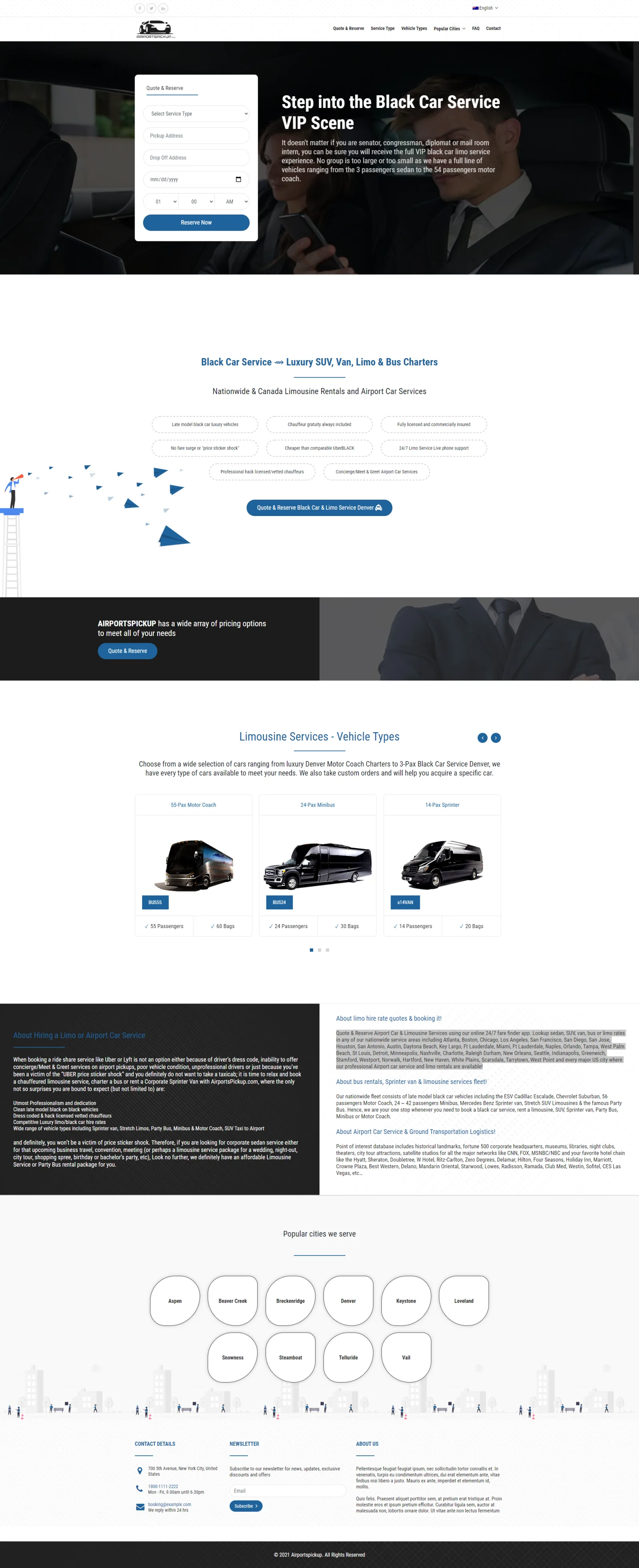 Black Limousine — Booking Platform — screenshot 1